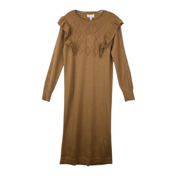 & Other Stories Knit Ruffle Dress sz Small - Picture 2 of 4